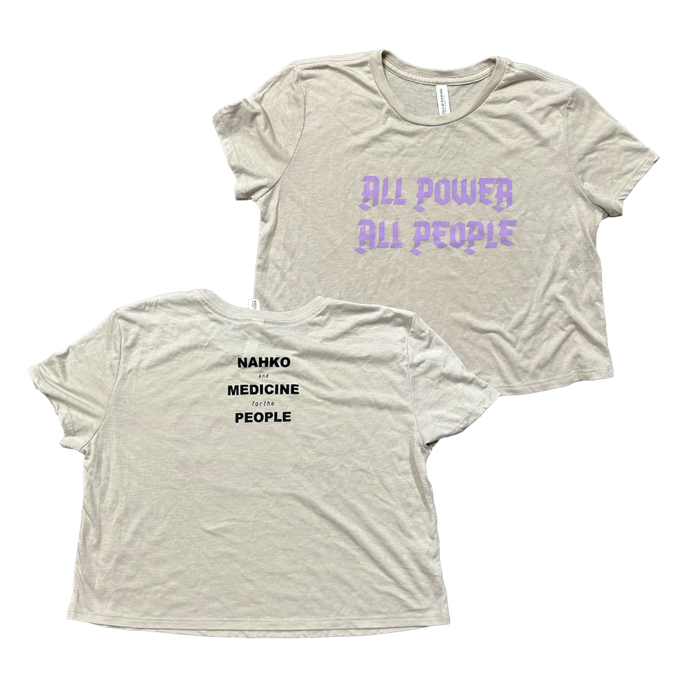 Women's All Power All People Crop Tee