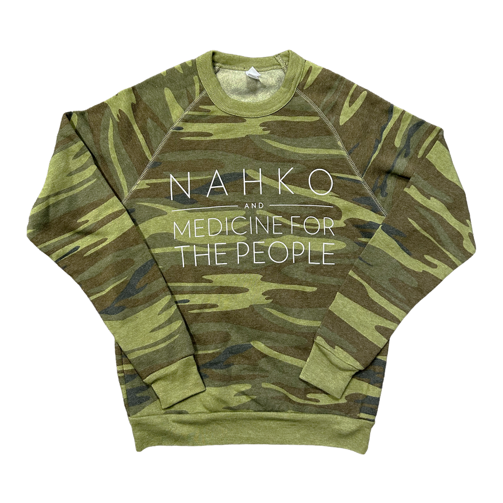 Camo Logo Raglan Crewneck