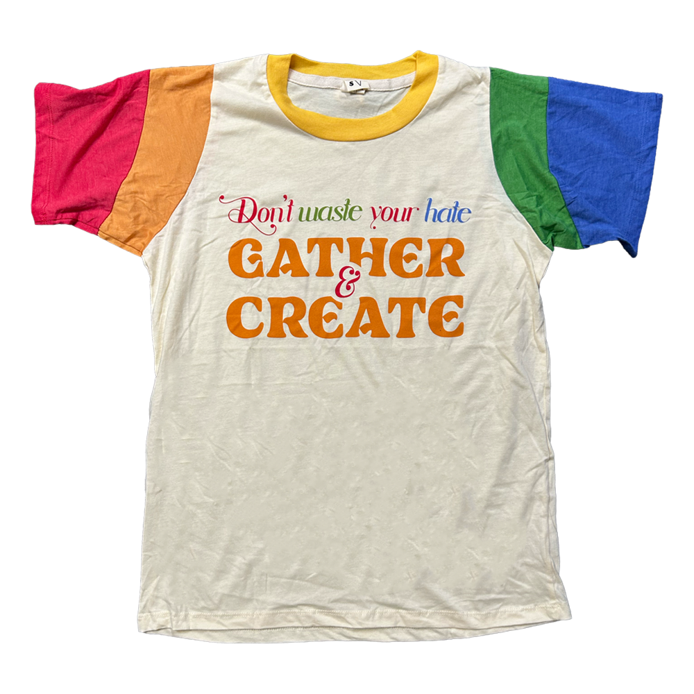 Gather & Create Rainbow Ringer Tee