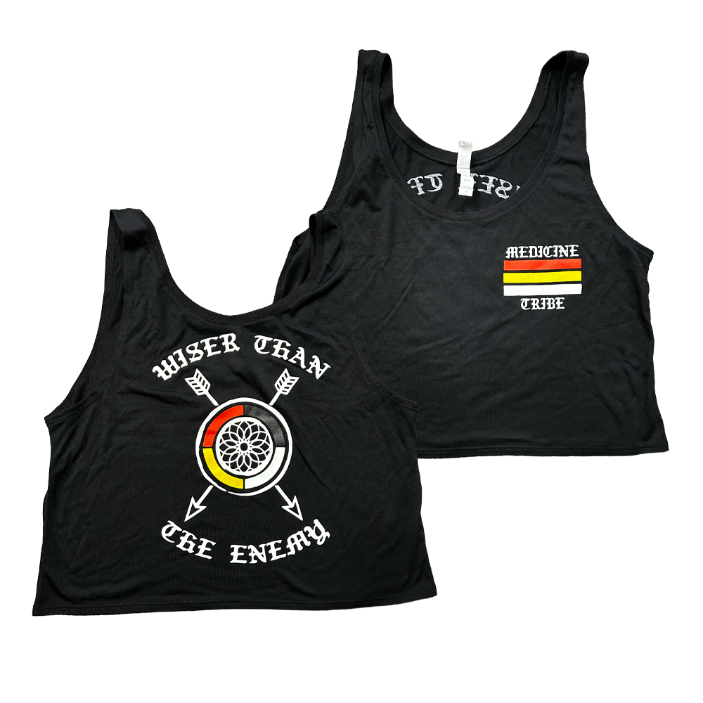 Women's Wiser Crop Tank (Black)