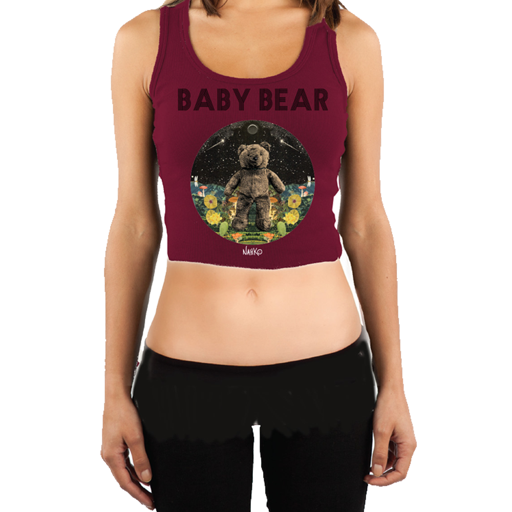 Women’s Mystic Mamma Cropped Tank (Maroon) [XL Only]